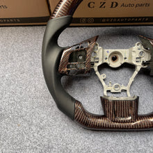 Load image into Gallery viewer, CZD auto parts for Subaru WRX STI  2015-2020 carbon fiber steering wheel with red wire carbon fiber