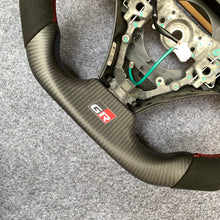 Load image into Gallery viewer, czd auto parts carbon fiber steering wheel for Toyota IQ with printing logo