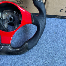 Load image into Gallery viewer, CZD auto parts for Mitsubishi Lancer Evolution Evo 7 carbon fiber steering wheel with piano red trim