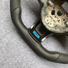 Load image into Gallery viewer, CZD auto parts for Volkswagen Golf 7 GTI Golf R MK7 VW Polo GTI Scirocco 2015 2016 carbon fiber steering wheel with smooth leather