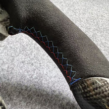 Load image into Gallery viewer, CZD auto parts for  BMW M2 F87 M3 F80 M4 F82 F83 M5 F10 M6 F06 F12 F13 X5 M F85 X6 M F86 carbon fiber steering wheel with alcantara leather side &amp; LED