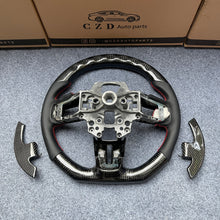 Load image into Gallery viewer, 2018-2023 Ford Mustang/SHELBY GT350 carbon fiber steering wheel from czd auto parts