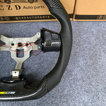 Load image into Gallery viewer, CZD auto parts for  Chevrolet Corvette C6 Z06 C6 2005-2013 carbon fiber steering wheel with yellow logo