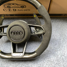 Load image into Gallery viewer, CZD auto parts for Audi R8 2015+ carbon fiber steering wheel with alcantara airbag cover