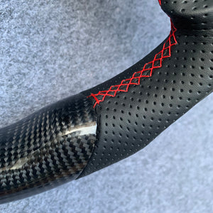CZD Autoparts For Honda 9th gen Civic/SI 2012-2015 carbon fiber steering wheel SI badge bottom