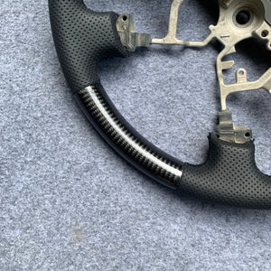 czd auto parts carbon fiber steering wheel for Tundra 2007-2013 with perforated leather