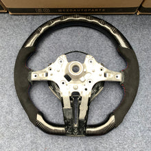 Load image into Gallery viewer, CZD auto parts for  BMW M2 F87 M3 F80 M4 F82 F83 M5 F10 M6 F06 F12 F13 X5 M F85 X6 M F86 carbon fiber steering wheel with alcantara leather side