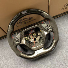 Load image into Gallery viewer, CZD auto parts carbon fiber steering wheel for Chevrolet Corvette C7 2014-2019 with red signs paddle shifters