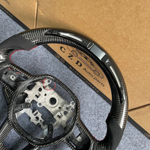 czd auto parts carbon fiber steering wheel for Honda 11th gen Civic XI 2021-2022 with black alcantara