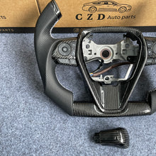 Load image into Gallery viewer, CZD auto parts for Toyota 8th gen Camry se xse le xle 2018-2022 carbon fiber steering wheel with F1 shape design