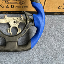 Load image into Gallery viewer, CZD autoparts for Nissan GTR R35 2009-2016 steering wheel with blue perforated leather side