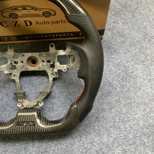 Load image into Gallery viewer, CZD Autoparts For Honda 9th gen Civic/SI 2012-2015 carbon fiber steering wheel gloss carbon fiber top&amp;bottom