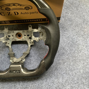 CZD Autoparts For Honda 9th gen Civic/SI 2012-2015 carbon fiber steering wheel gloss carbon fiber top&bottom