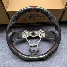 Load image into Gallery viewer, CZD auto parts for Subaru WRX STI  2015-2020 carbon fiber steering wheel with red stitching