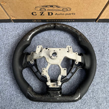 Load image into Gallery viewer, CZD autoparts for Nissan GTR R35 2009-2016 steering wheel with gloss black carbon fiber trim
