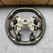 Load image into Gallery viewer, CZD auto parts for Honda Accord Crosstour 2013-2015 carbon fiber steering wheel with red carbon trim