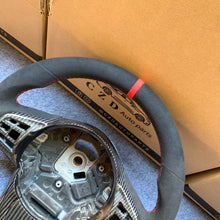 Load image into Gallery viewer, CZD auto parts for TOYOTA SUPRA A90 A91 MK5 2020-2021 carbon fiber steering wheel with full alcantara leather