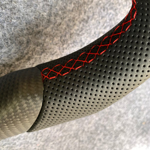 czd auto parts carbon fiber steering wheel for Infiniti Q50 with red stitch
