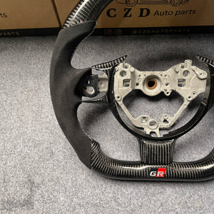 czd auto parts carbon fiber steering wheel for Toyota 86 2016-2019 with black alcantara