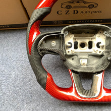 Load image into Gallery viewer, CZD auto parts for Dodge Durango 2018-2021 carbon fiber steering wheel with red carbon fiber