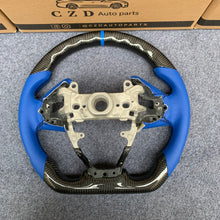 Load image into Gallery viewer, CZD auto parts for Honda 10th gen Civic SI 2016-2021 carbon fiber steering wheel with  blue perforated leather side