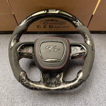 Load image into Gallery viewer, CZD auto parts for Dodge (SRT) Challenger 2015-2021 carbon fiber steering wheel with R/T airbag cover