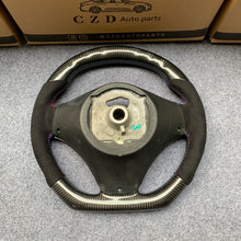 Load image into Gallery viewer, CZD auto parts for BMW M3 E90 E92 E93 2008-2013 carbon fiber steering wheel with red carbon thumb &amp; LED