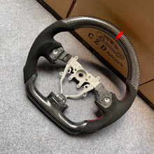Load image into Gallery viewer, CZD auto parts for Impreza WRX (WRX STI) 2008-2014 carbon fiber steering wheel with alcantara leather side