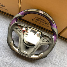 Load image into Gallery viewer, CZD auto parts carbon fiber steering wheel for Chevrolet 5th gen Camaro 2010-2015 with gloss purple carbon fiber
