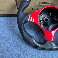 Load image into Gallery viewer, CZD auto parts for Mitsubishi Lancer Evolution Evo 7 carbon fiber steering wheel with piano red trim