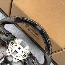 Load image into Gallery viewer, CZD auto parts for Ford Mustang 2018-2022 carbon fiber steering wheel with purple flakes forged carbon