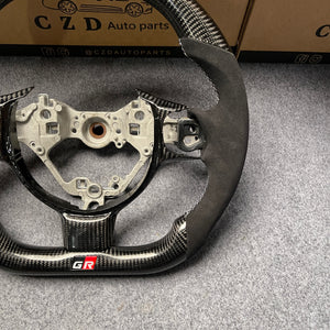 czd auto parts carbon fiber steering wheel for Toyota 86 2016-2019 with black alcantara