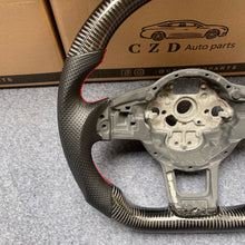 Load image into Gallery viewer, CZD auto parts for Volkswagen Golf 7 GTI Golf R MK7 VW Polo GTI Scirocco 2015 2016 carbon fiber steering wheel with red stitching