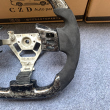 Load image into Gallery viewer, CZD auto parts for Infiniti FX35 FX45 S50 2003-2008 carbon fiber steering wheel with forged carbon fiber &amp; alcantara leather side