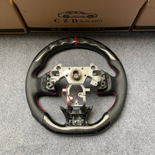 Load image into Gallery viewer, czd auto parts carbon fiber steering wheel for Infiniti Q50 with red stripe