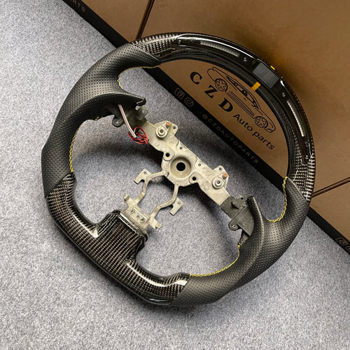 czd auto parts carbon fiber steering wheel for Infiniti G25 G35 G37 G37X 2007-2015 with led shift light