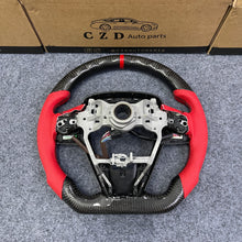 Load image into Gallery viewer, czd auto parts carbon fiber steering wheel for toyota xse with red stripe