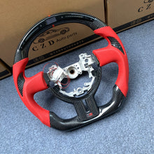 Load image into Gallery viewer, CZD auto parts carbon fiber steering wheel for Subaru BRZ 2016-2020 with red perforated leather