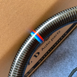 CZD Autoparts For BMW X5 M F85 X6 M F86 carbon fiber steering wheel outer trim in gloss carbon fiber