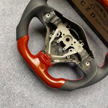 Load image into Gallery viewer, CZD auto parts for Subaru Impreza /WRX /STI/ Multifunction 2008 - 2014 carbon fiber steering wheel with  peach wood