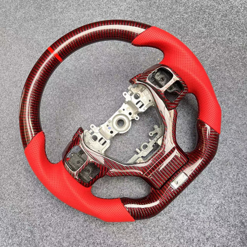 CZD auto parts carbon fiber steering wheel for Lexus NX 200T 2014-2020 with red carbon fiber