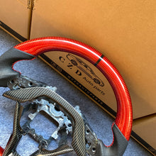 Load image into Gallery viewer, CZD auto parts for Honda 10th gen Accord EXL EX LX 2018-2022 carbon fiber steering wheel with red carbon fiber top &amp; bottom