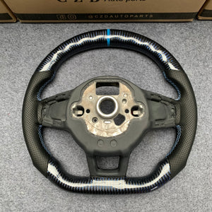 CZD Autoparts For Volkswagen Golf 7 GTI 2015-2016 carbon fiber steering wheel with Japanese LED