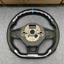 Load image into Gallery viewer, CZD auto parts for Volkswagen Golf 7 GTI Golf R MK7 VW Polo GTI Scirocco 2015 2016 carbon fiber steering wheel with blue wire carbon fiber
