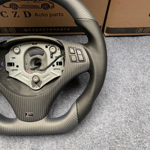 czd auto parts carbon fiber steering wheel for BMW E92 with black leather