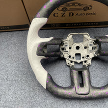 Load image into Gallery viewer, CZD auto parts for Ford Mustang 2015-2017 carbon fiber steering wheel with purple flakes
