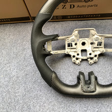 Load image into Gallery viewer, CZD for 2018-2023 Ford SHELBY GT350 carbon fiber steering wheel with white stripe line
