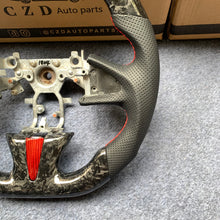 Load image into Gallery viewer, czd auto parts carbon fiber steering wheel for Infiniti Q50 2014-2017 with red stitching