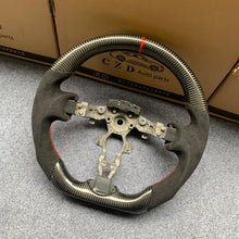 Load image into Gallery viewer, CZD auto parts for Nissan Note (UK)carbon fiber steering wheel  with alcantara leather side