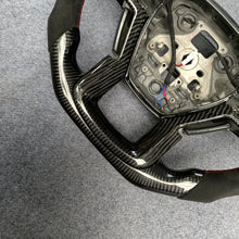 Load image into Gallery viewer, CZD Auto Parts carbon fiber steering wheel for Ford F-150 2015-2020 with red stripe